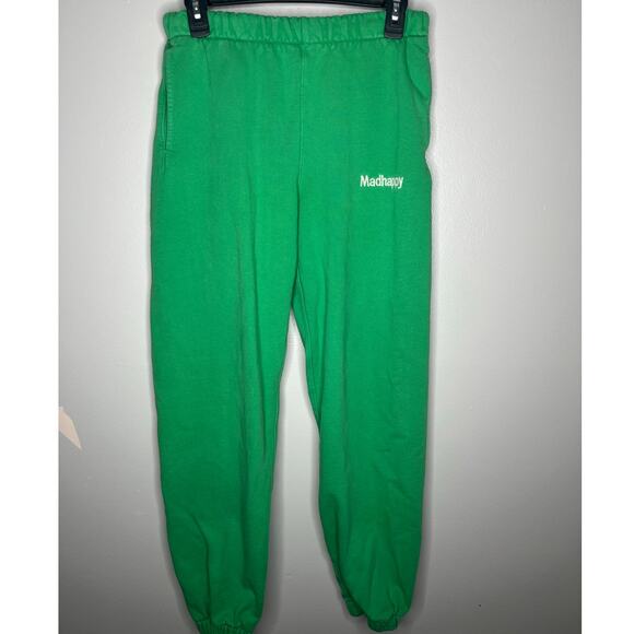 Madhappy Pants - Madhappy Green Classic Fleece Quality Sweatpants Size Small